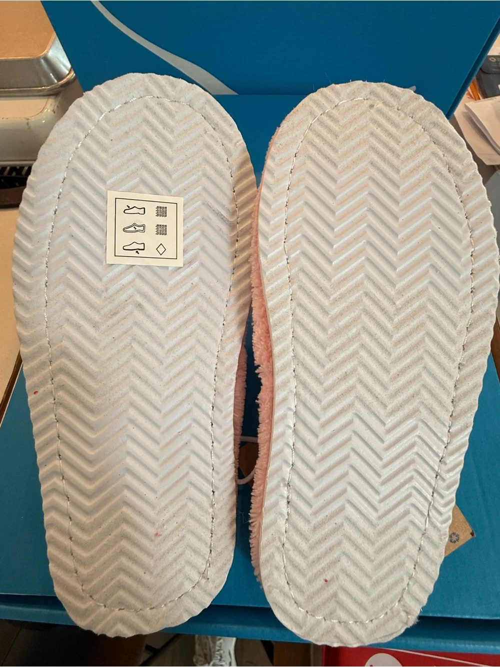 Champion Pink Plush Kids Slippers with Silver Accents NIB